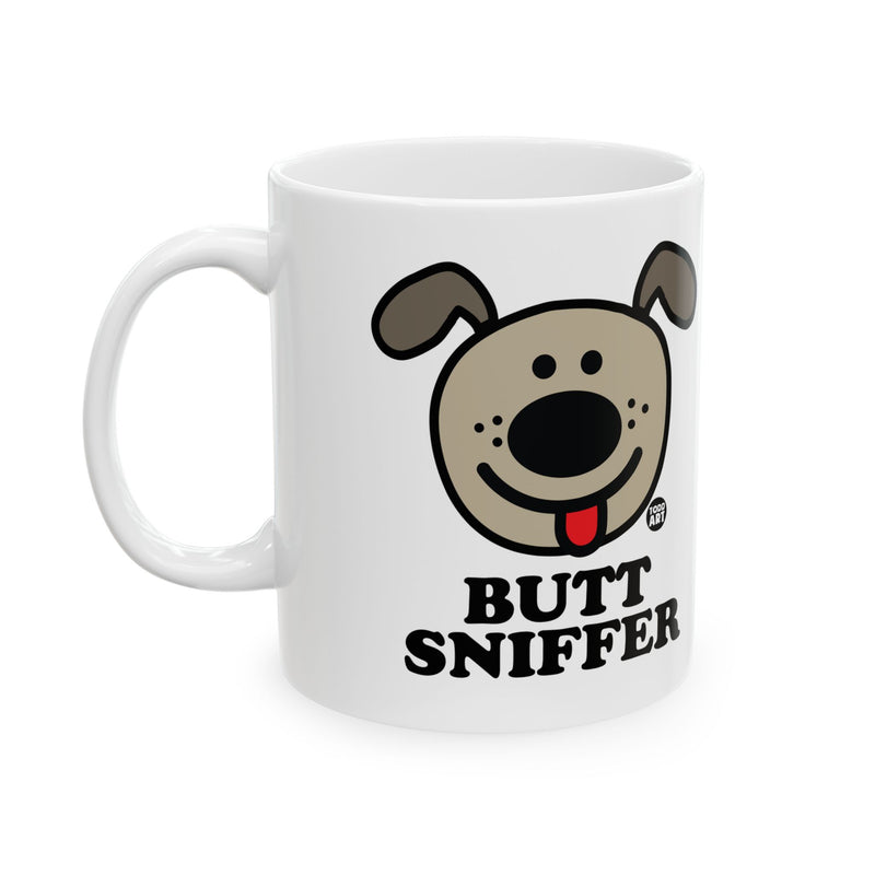 Load image into Gallery viewer, Butt Sniffer Coffee Mug, Funny Dog Mug
