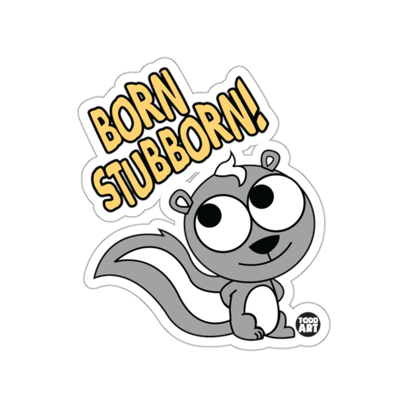 Load image into Gallery viewer, Born Stubborn Skunk Character Sticker product
