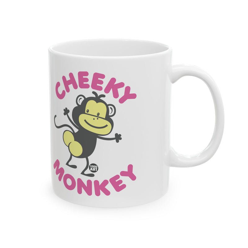 Load image into Gallery viewer, Cheeky Monkey Butt Cheeks Coffee Mug, Funny Monkey Coffee Mug
