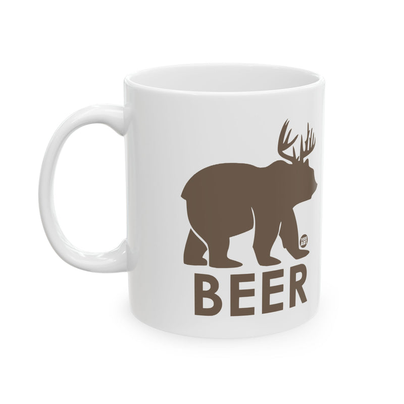 Load image into Gallery viewer, Beer Bear Mug, Bear Pun Coffee Mug
