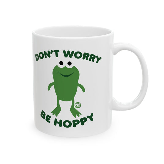 Don't Worry Be Hoppy Frog Mug