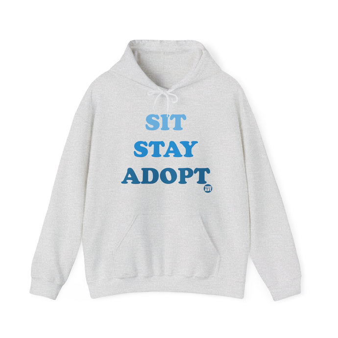 Sit Stay Adopt a Dog Unisex Heavy Blend Hooded Sweatshirt