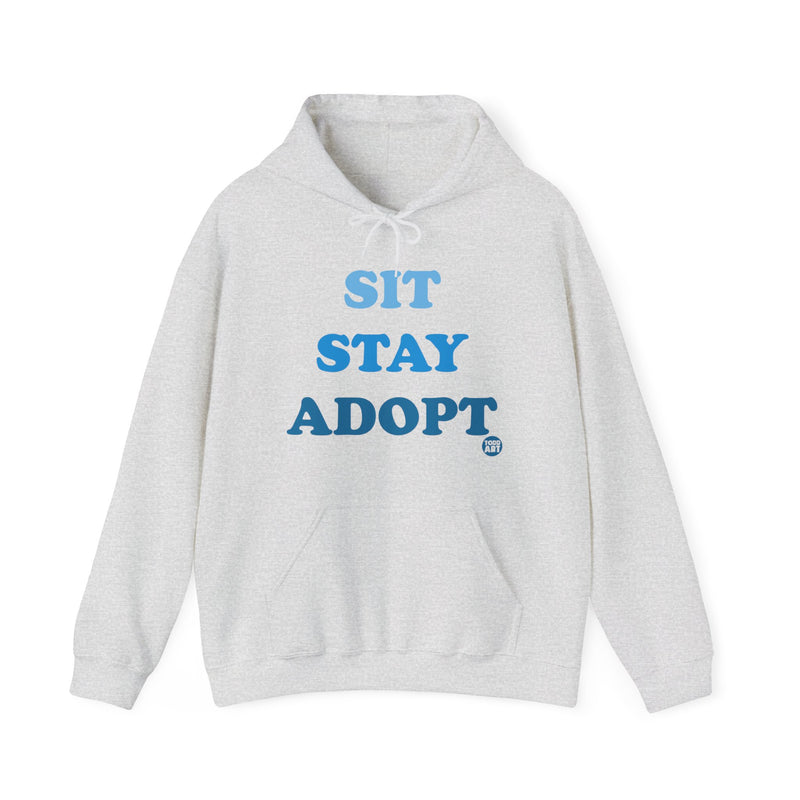 Load image into Gallery viewer, Sit Stay Adopt a Dog Unisex Heavy Blend Hooded Sweatshirt
