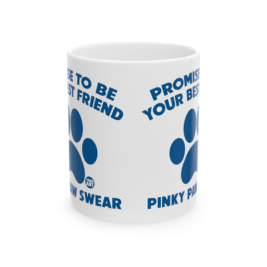 Pink Paw Swear Dog Best Friend Mug, Cute Dog Mug, Dog Owner Mug, Support Dog Rescue Mug