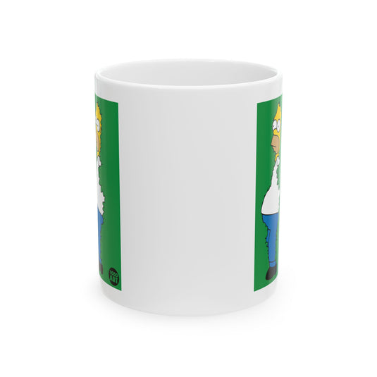 Bush Homer Coffee Mug, Funny Homer in Bush Mug