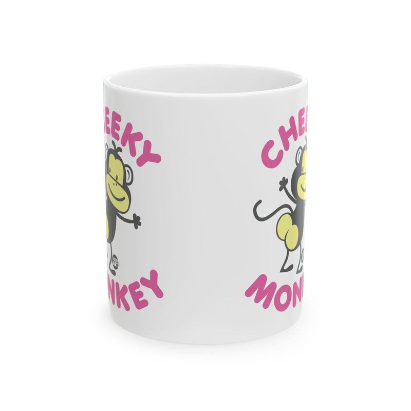 Load image into Gallery viewer, Cheeky Monkey Butt Cheeks Coffee Mug, Funny Monkey Coffee Mug
