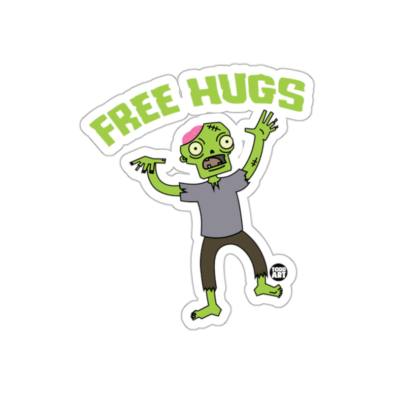 Load image into Gallery viewer, Free Hugs Zombie Cartoon Sticker Design Fun Art
