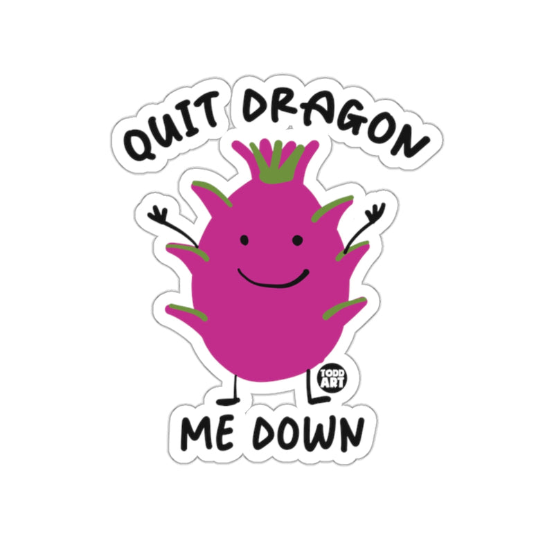 Load image into Gallery viewer, Quit Dragon Me Down Funny Sticker for All Ages
