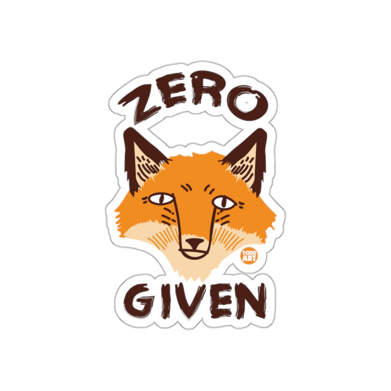 Load image into Gallery viewer, Zero Given Fox Fun Sticker for All Surfaces
