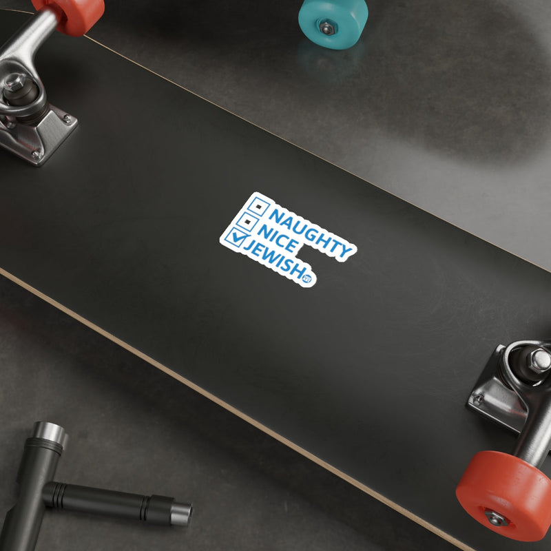 Load image into Gallery viewer, Naughty Nice Jewish Checkbox Sticker 
