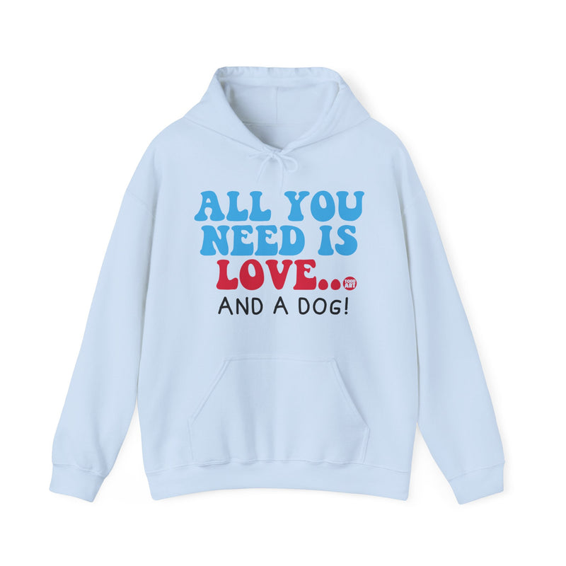 Load image into Gallery viewer, All You Need is Love and a Dog Unisex Heavy Blend Hooded Sweatshirt

