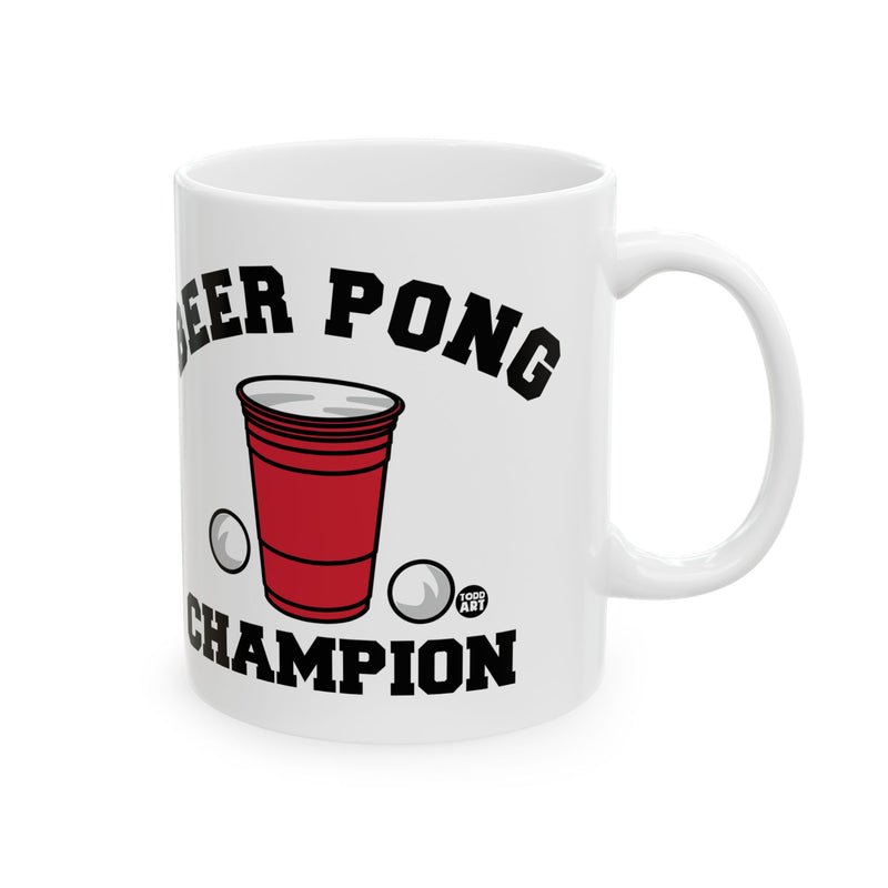 Load image into Gallery viewer, Beer Pong Champion Mug, Funny Beer Pong Mug, Beer Pong Champ Coffee Mug
