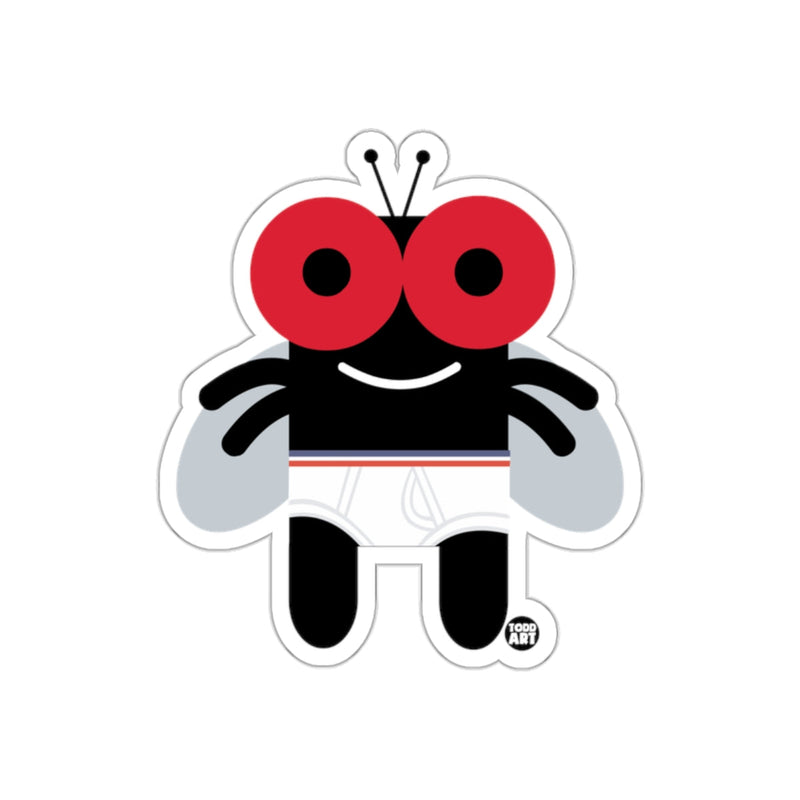 Load image into Gallery viewer, Cute Smiling Cartoon Fly Character Sticker Decal
