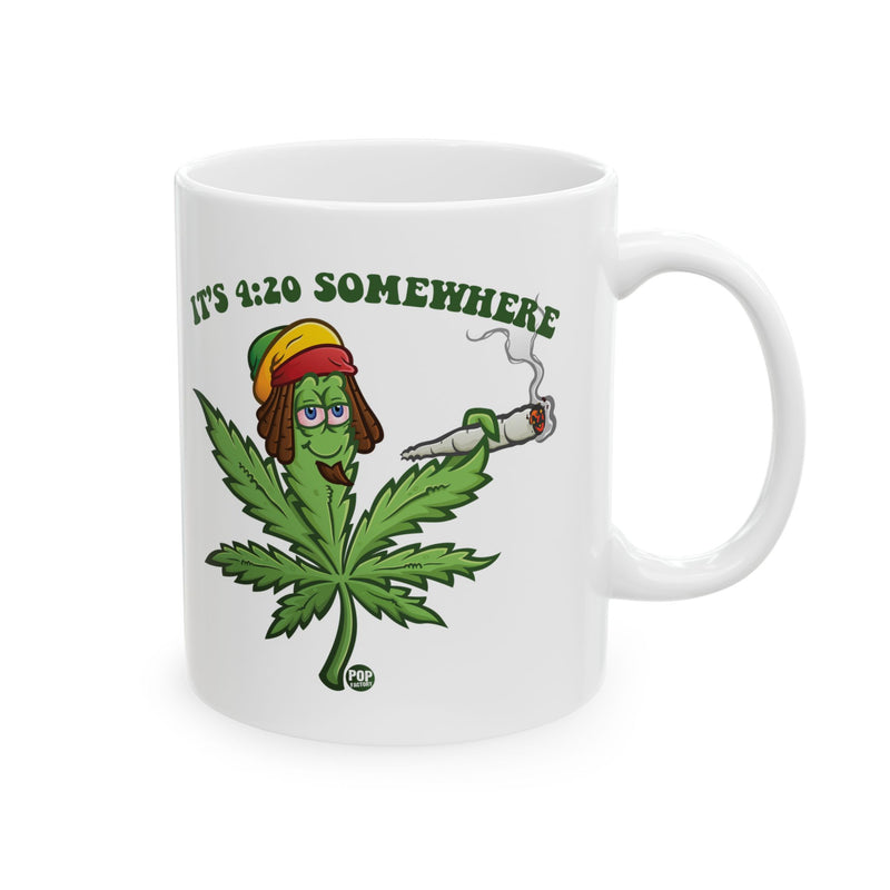 Load image into Gallery viewer, It&#39;s 420 Somewhere Pot Leaf Mug
