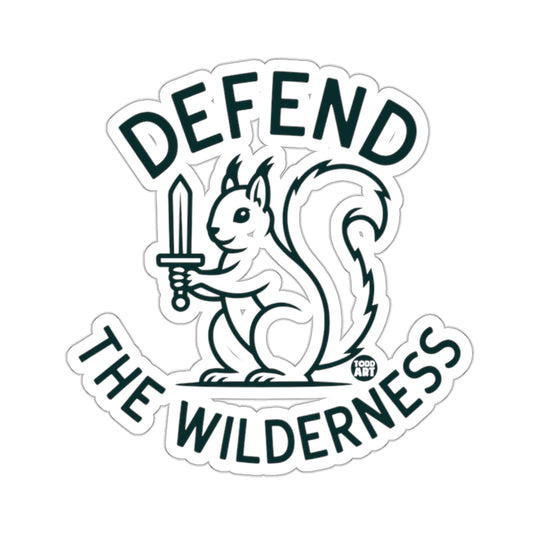 Defend the Wilderness Squirrel with Sword Image sticker
