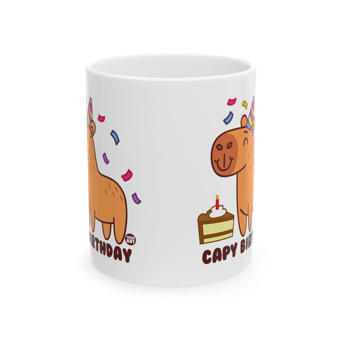 Capy Birthday Coffee Mug, Cute Capybara Birthday Mug, Funny Birthday Mug Gift