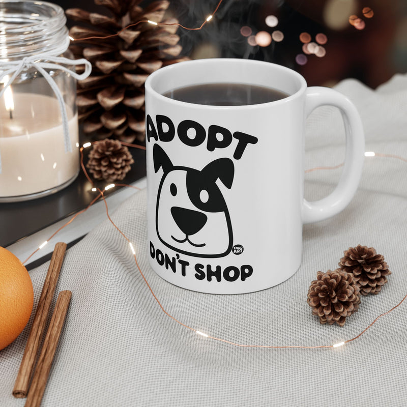 Load image into Gallery viewer, Adopt Don&#39;t Shop Dog Mug, Cute Dog Mug, Dog Owner Mug, Support Dog Rescue Mug
