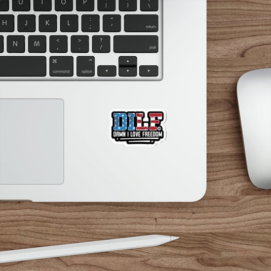 DILF Damn I Love Freedom Sticker for Laptops and More
