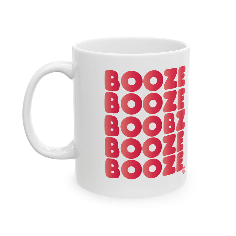 Load image into Gallery viewer, Booze Boobz Coffee Mug, Funny Booze Mug
