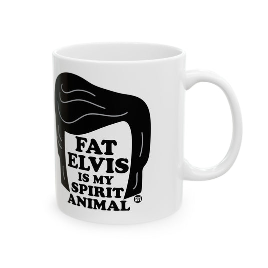 Fat Elvis Mug, Funny Mugs for Him, Sarcastic Mens Mug, Funny Coffee Mug Men