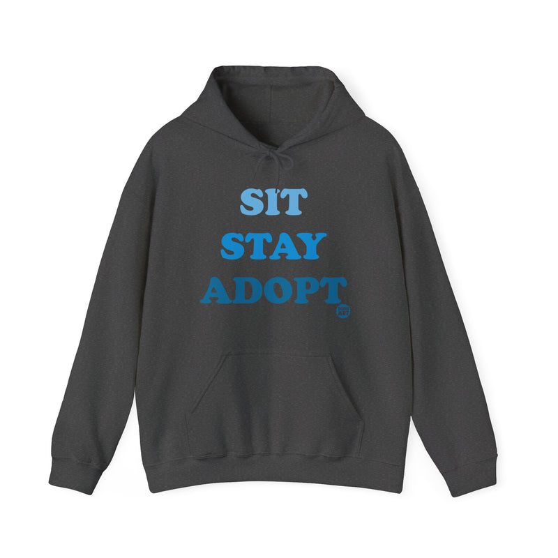 Load image into Gallery viewer, Sit Stay Adopt a Dog Unisex Heavy Blend Hooded Sweatshirt
