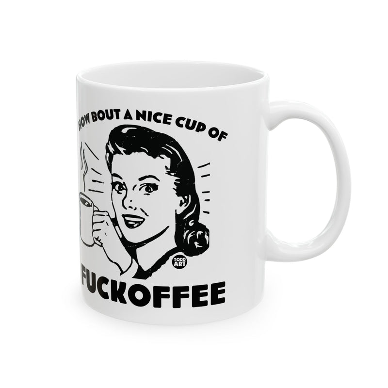 Load image into Gallery viewer, Fuckoffee Coffee Mug, Funny Mugs for Him, Sarcastic Mens Mug, Funny Coffee Mug Men
