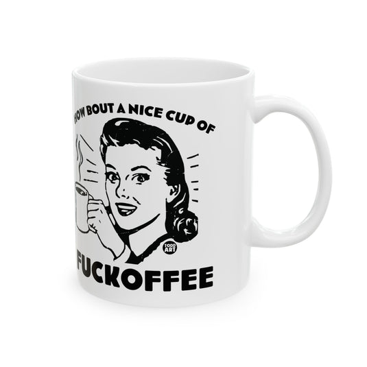 Fuckoffee Coffee Mug, Funny Mugs for Him, Sarcastic Mens Mug, Funny Coffee Mug Men