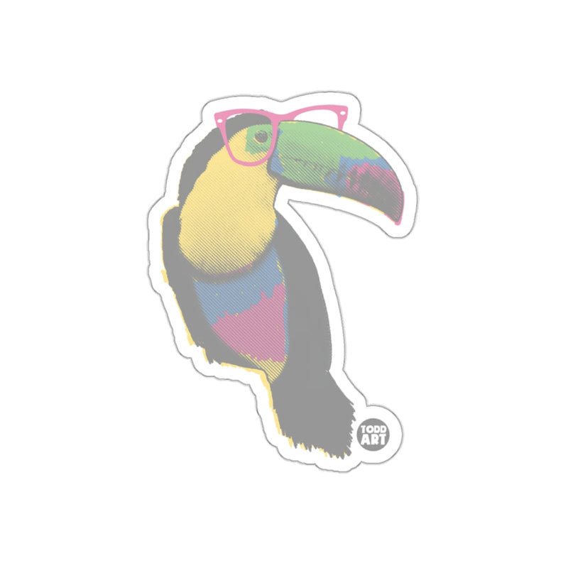 Load image into Gallery viewer, Toucan Wearing Pink Glasses Todd Art Sticker

