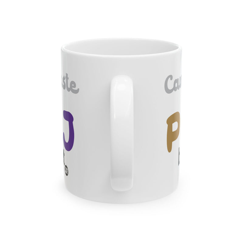 Load image into Gallery viewer, Caviar Taste on PB&amp;J Budget Coffee Mug, Adult Humor Coffee Mug
