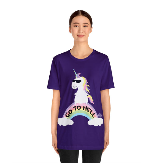 Go to hell Unicorn Tshirt, Elmo Shirt Funny, Retro Tees, Elmo T-shirt Adult