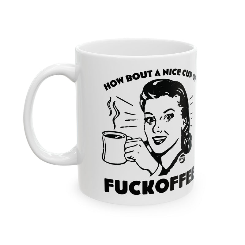 Load image into Gallery viewer, Fuckoffee Coffee Mug, Funny Mugs for Him, Sarcastic Mens Mug, Funny Coffee Mug Men
