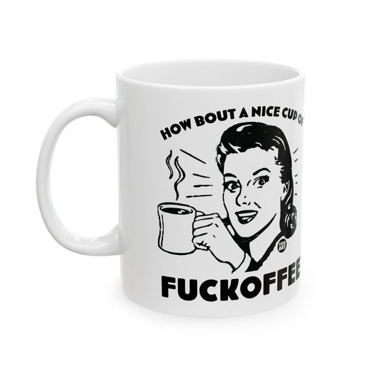 Fuckoffee Coffee Mug, Funny Mugs for Him, Sarcastic Mens Mug, Funny Coffee Mug Men