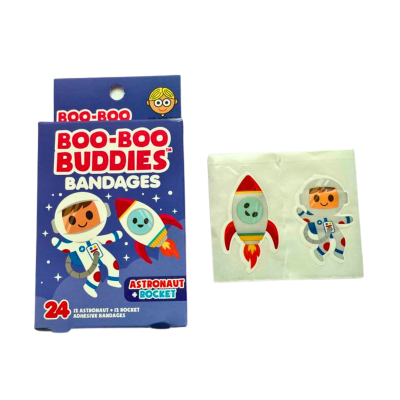 Load image into Gallery viewer, Boo-Boo Buddies Astronaut &amp; Rocket Ship Bandages
