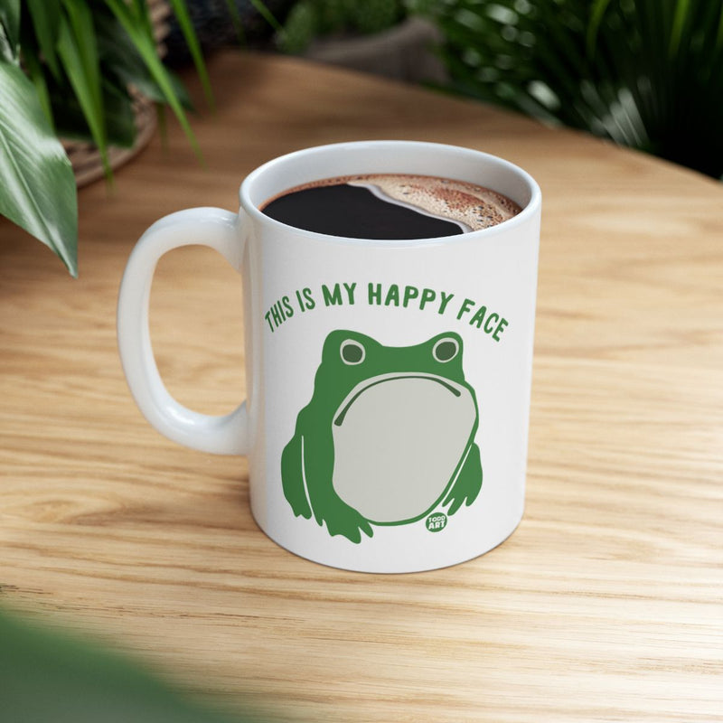 Load image into Gallery viewer, This Is My Happy Face Frog Mug Cute Coffee Cup Gift
