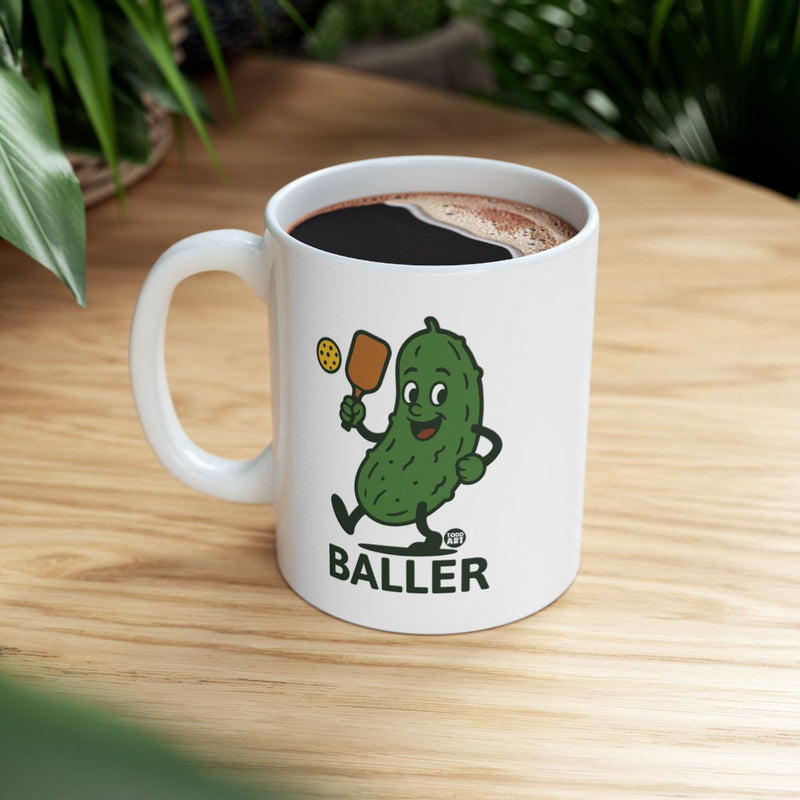 Load image into Gallery viewer, Pickleball Baller Funny Pickle Sports Enthusiast Mug
