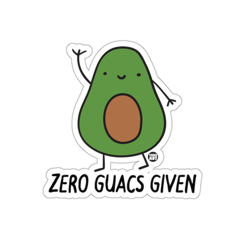 Load image into Gallery viewer, Zero Guacs Given Cute Avocado Sticker Product
