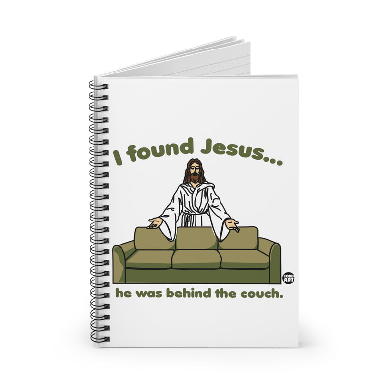 Load image into Gallery viewer, I Found Jesus Couch Notebook Spiral Notebook - Ruled Line
