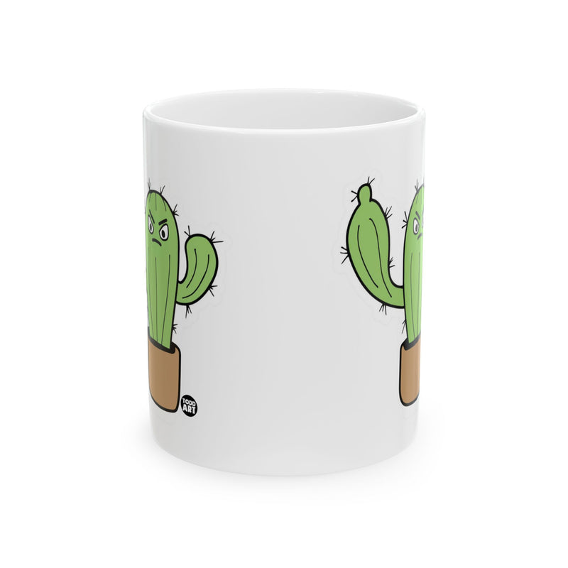 Load image into Gallery viewer, Cactus Middle Finger Coffee Mug, Flick Off Cactus Mug, Funny Cactus Lover Mug Gift
