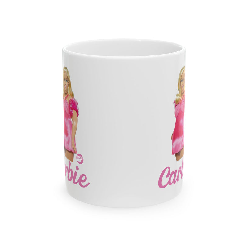 Load image into Gallery viewer, Carbie Barbie Coffee Mug, Funny Barbie Meme Mug, Funny Carb Lover Mug Gift
