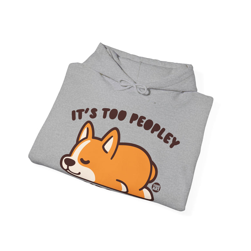 Load image into Gallery viewer, It&#39;s Too Peopley Outside Dog Unisex Heavy Blend Hooded Sweatshirt
