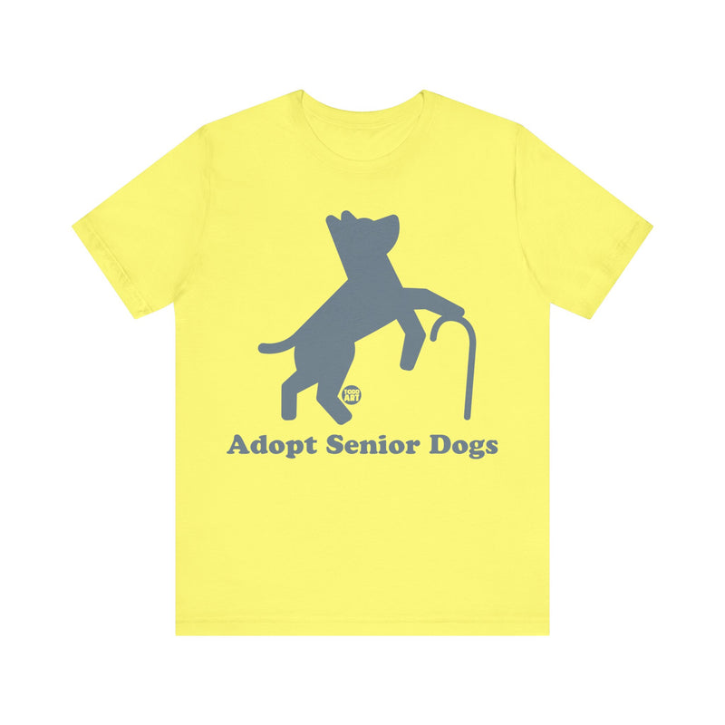 Load image into Gallery viewer, Adopt Senior Dogs Unisex Jersey Short Sleeve Tee
