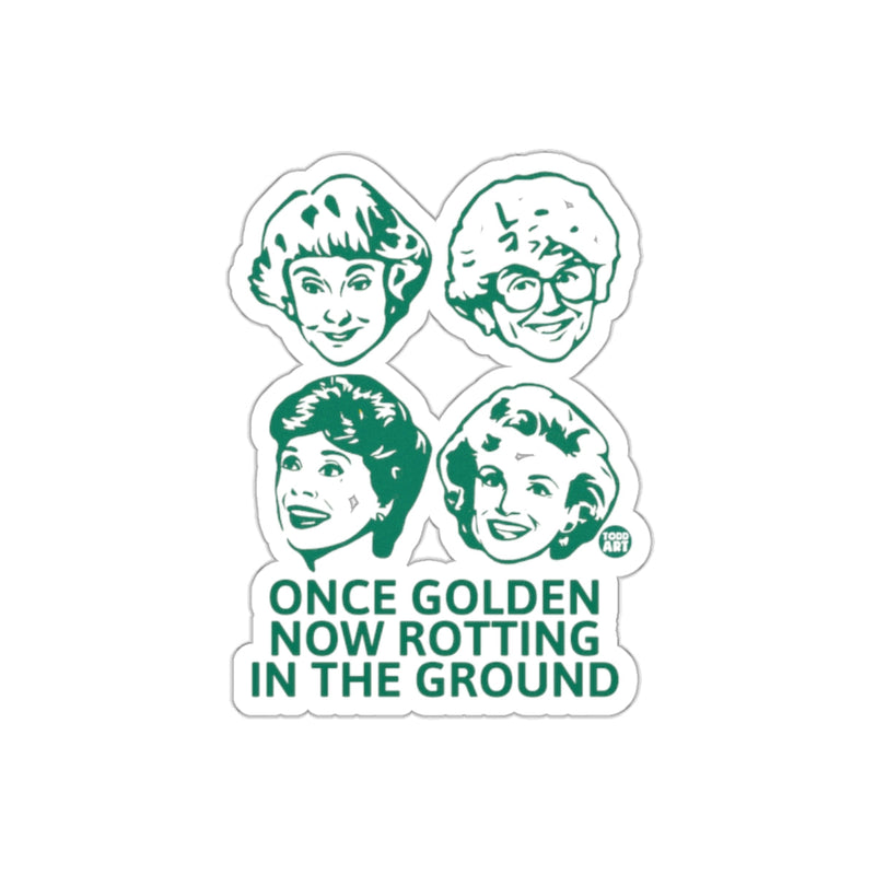 Load image into Gallery viewer, Once Golden Now Rotting In The Ground Portraits sticker
