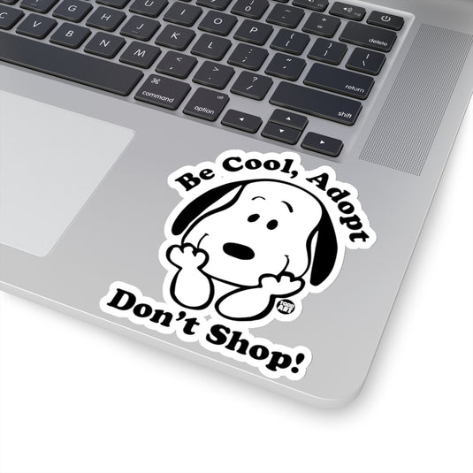 Be Cool Adopt Vinyl Stickers, Cute Dog Stickers, Dog Laptop Stickers, Dog Water Bottle Sticker, Dog Rescue Support Stic