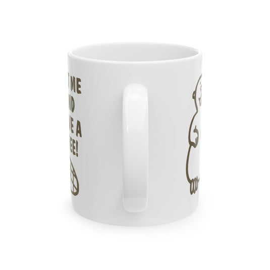 Eat Me Save Tree Beaver Mug