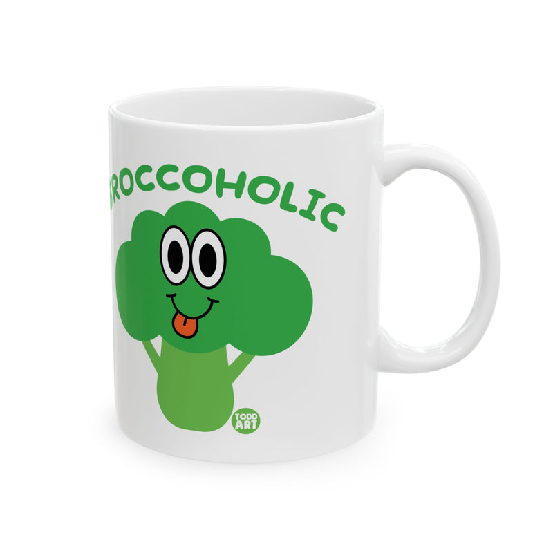 Load image into Gallery viewer, Broccoholic Broccoli Coffee Mug, Funny Broccoli Mug, Broccoli Lover Mug
