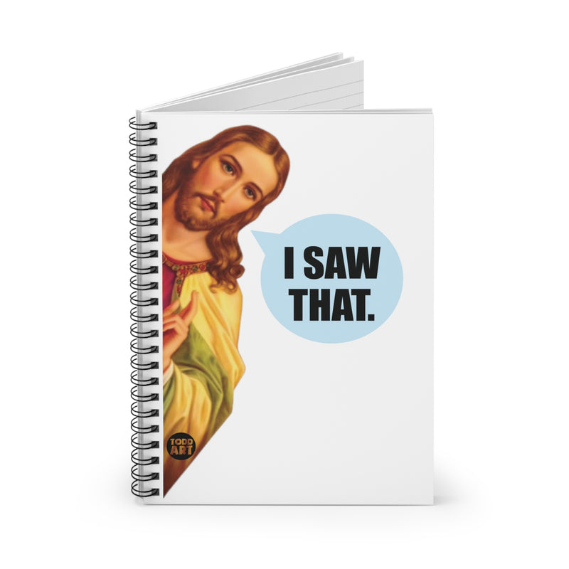 Load image into Gallery viewer, I Saw That jesus Notebook Spiral Notebook - Ruled Line
