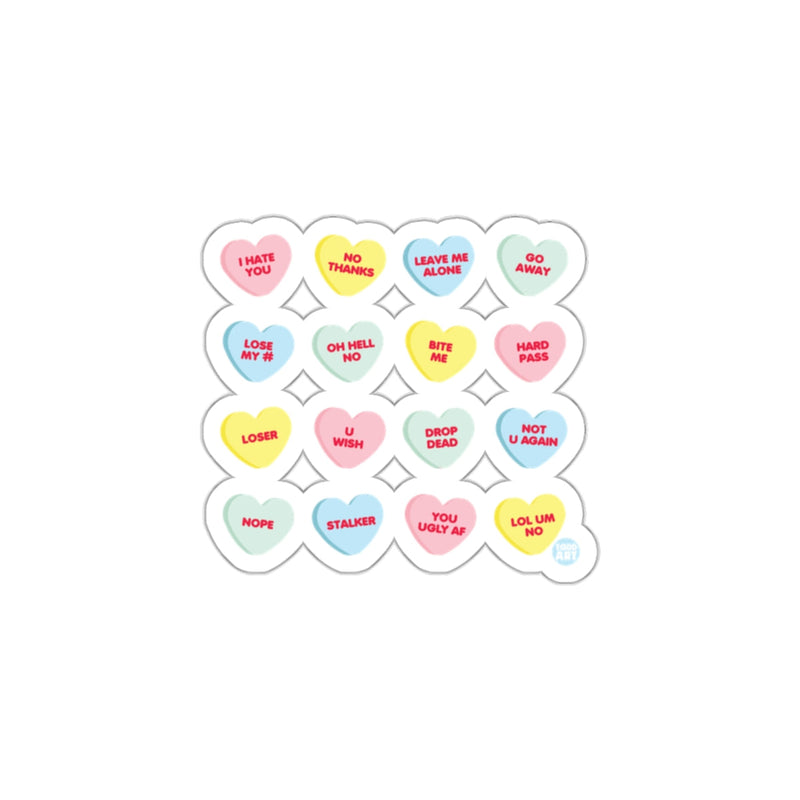 Load image into Gallery viewer, Colorful Heart sticker with Sassy Phrases Collection
