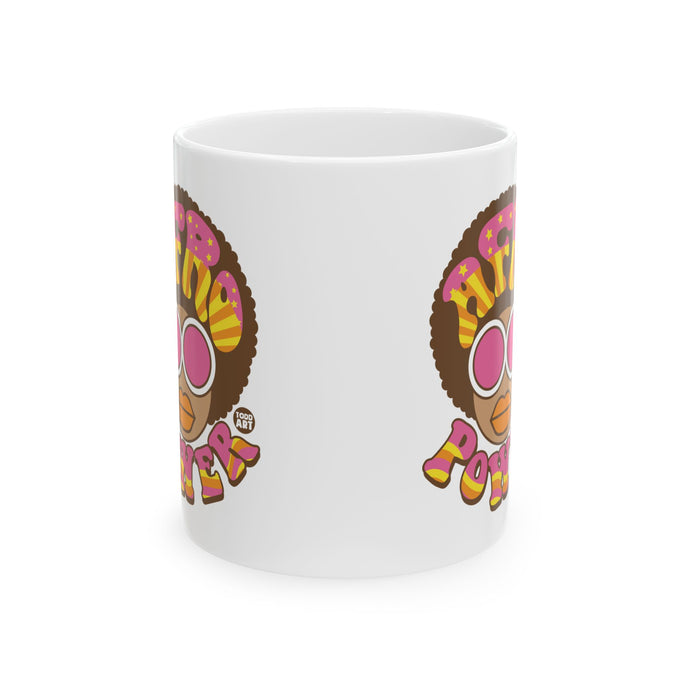 Afro Power 11oz White Mug, Retro Afro Mugs, Cool Afro Mug