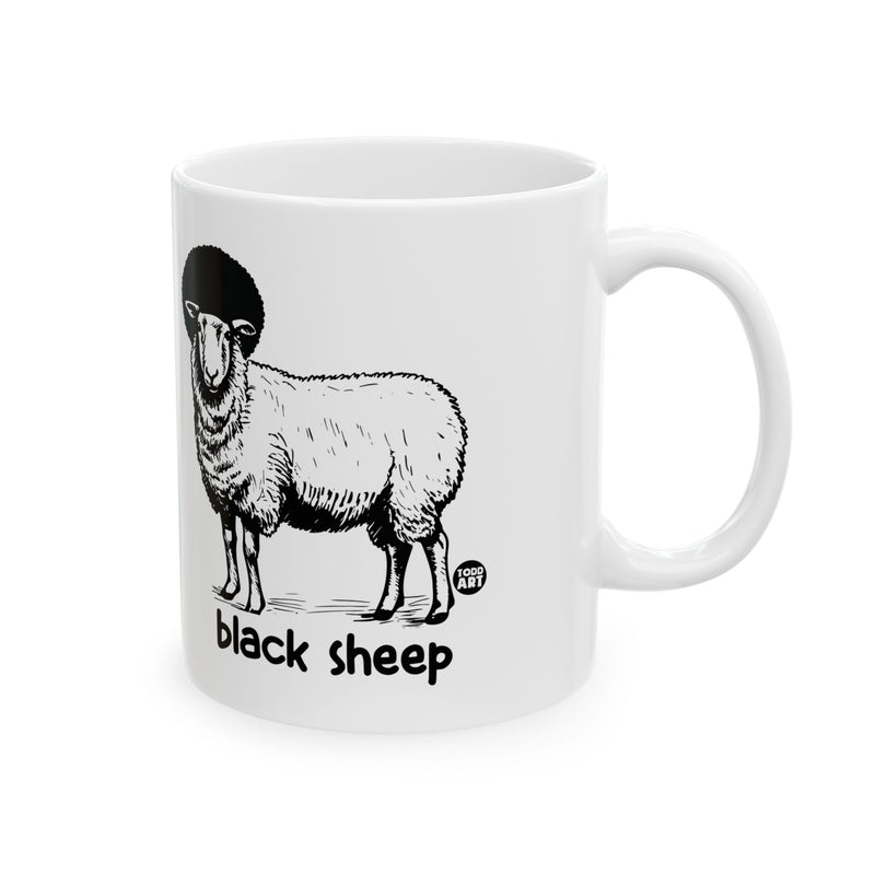 Load image into Gallery viewer, Black Sheep Mug, Funny Sheep Coffee Mug
