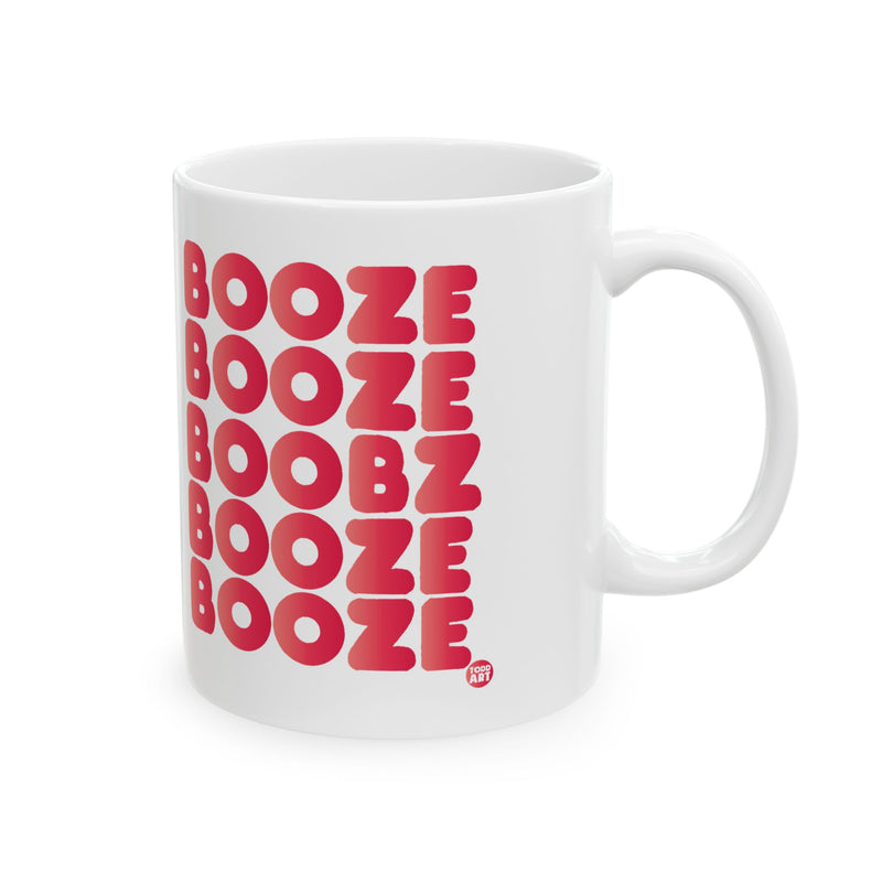 Load image into Gallery viewer, Booze Boobz Coffee Mug, Funny Booze Mug
